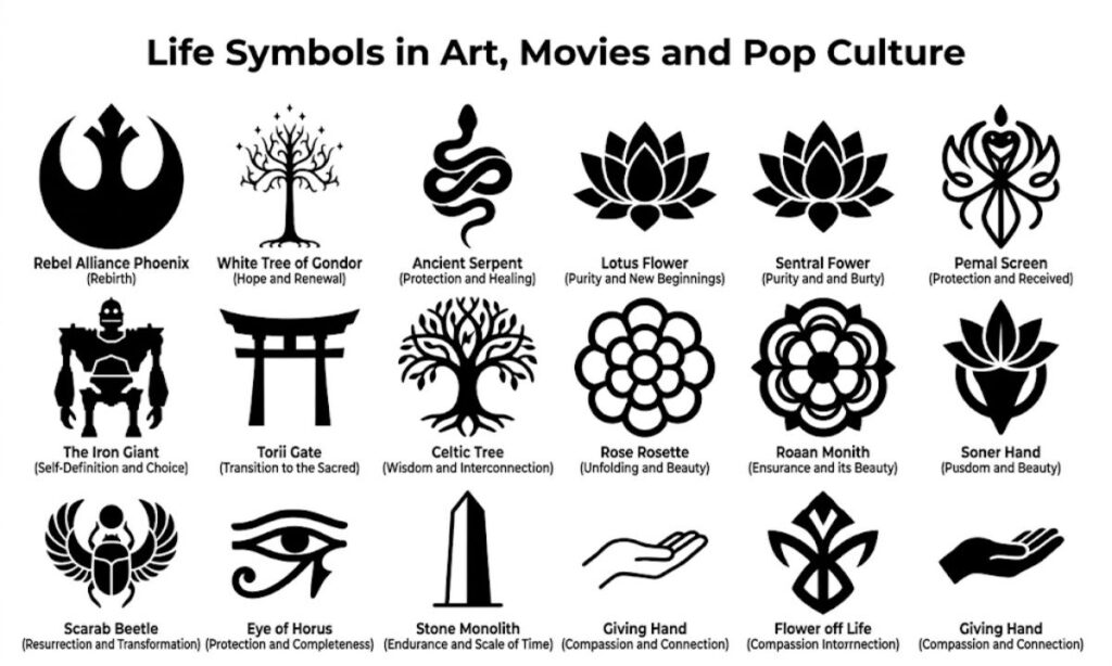 Life Symbols in Art, Movies and Pop Culture