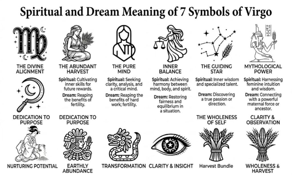 Spiritual and Dream Meaning of 7 Symbols of Virgo