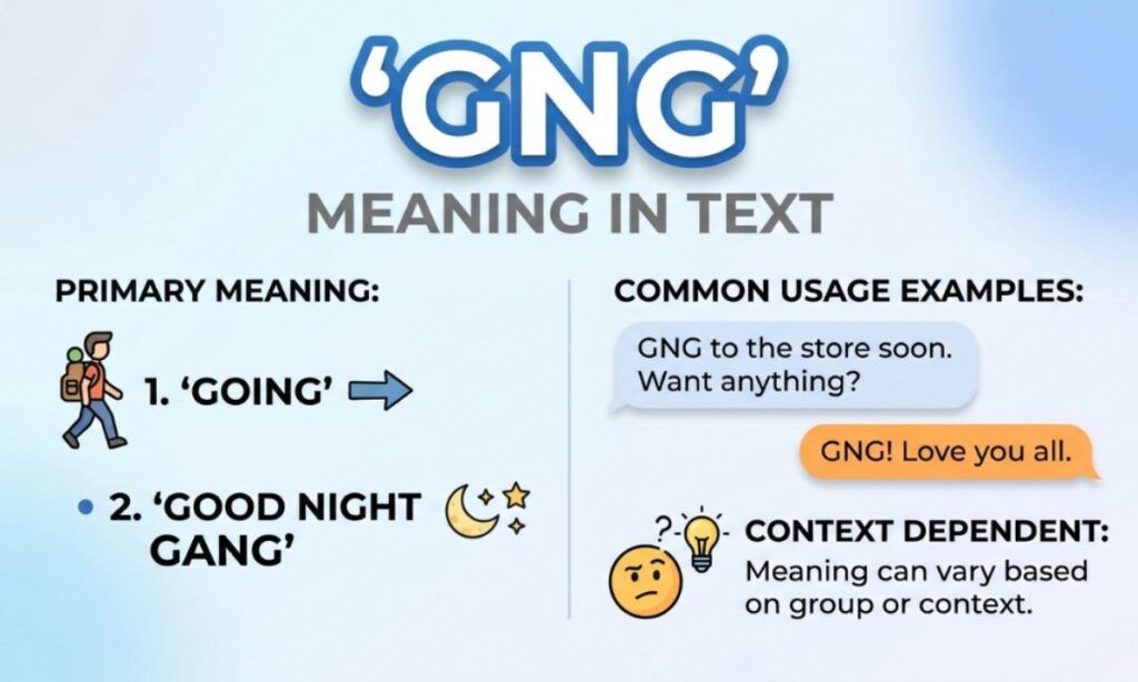 GNG Meaning in Text