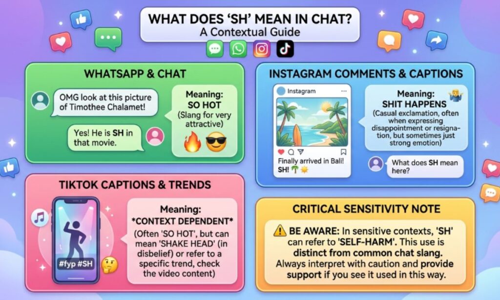 SH Meaning in Chat, WhatsApp, Instagram, TikTok