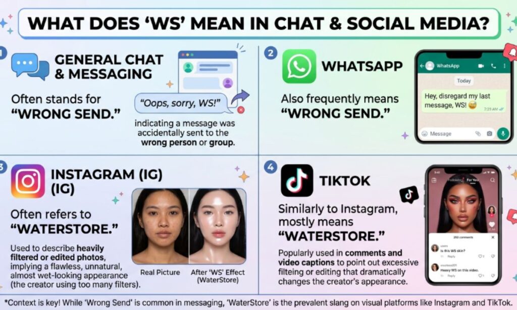 WS Meaning in Chat, WhatsApp, Instagram, TikTok