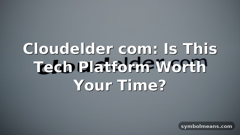 Cloudelder com