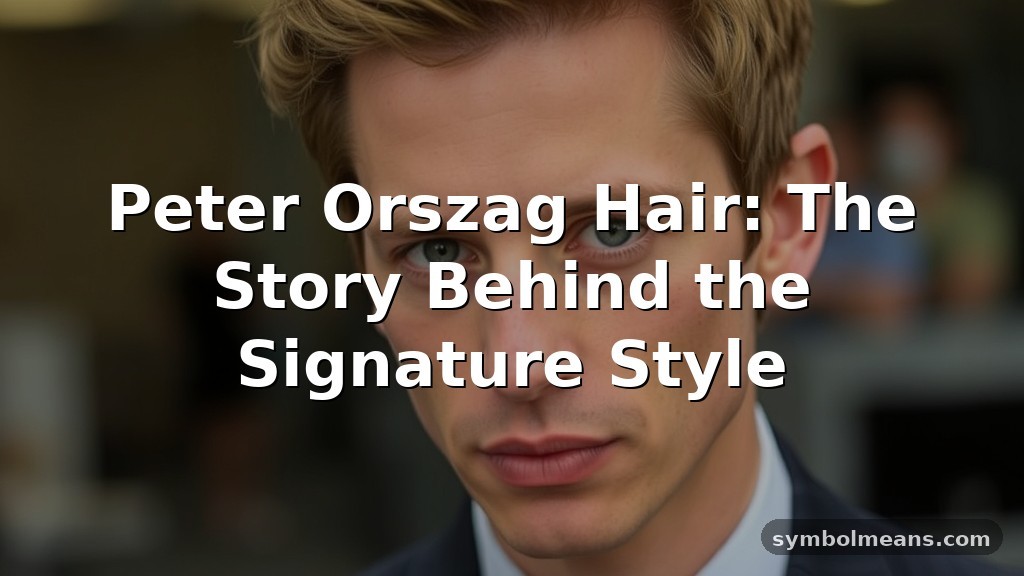 Peter Orszag Hair